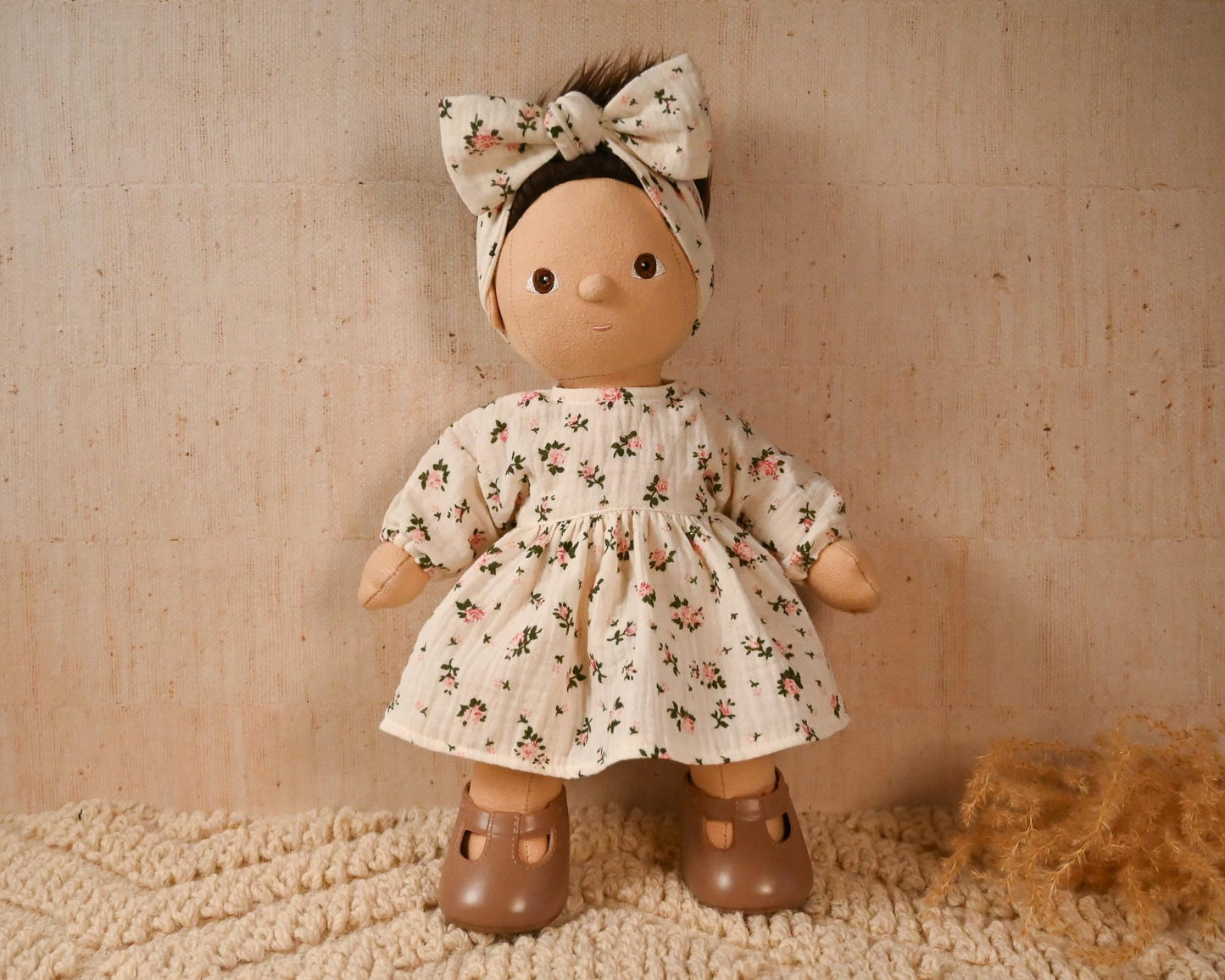 Rosebud Garden Dress and Headband for Dinkum 35cm