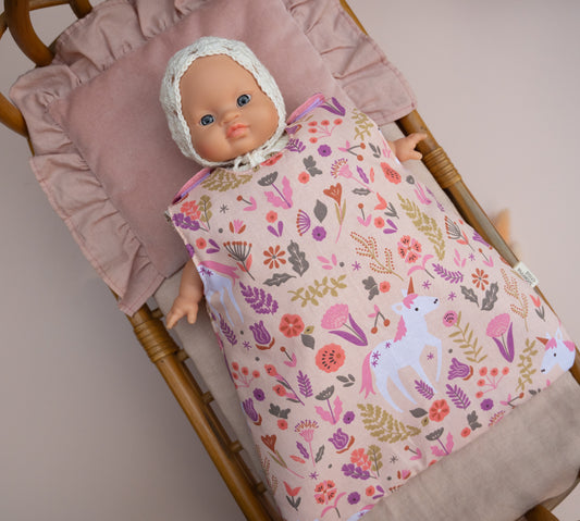 Unicorn Sleeping Bag for Minikane 28cm Doll