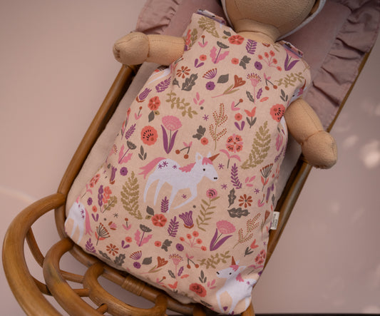 Unicorn Sleeping Bag for Dinkum 35cm Doll