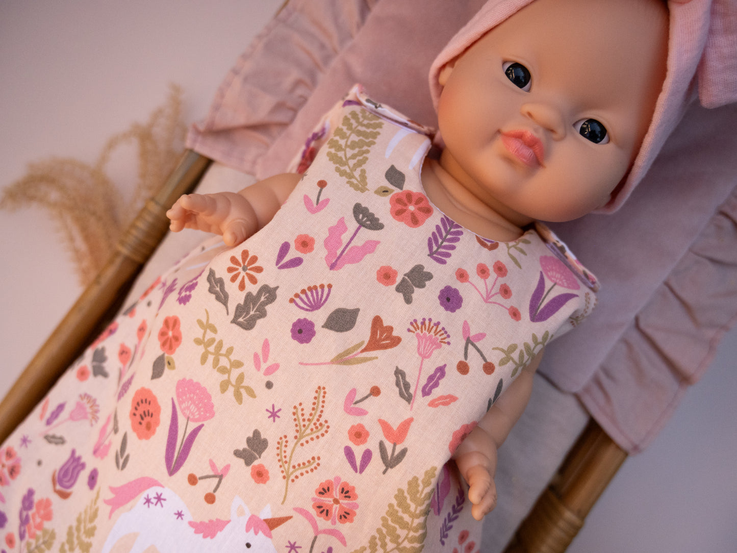 Unicorn Sleeping Bag for Minikane 34 cm Doll